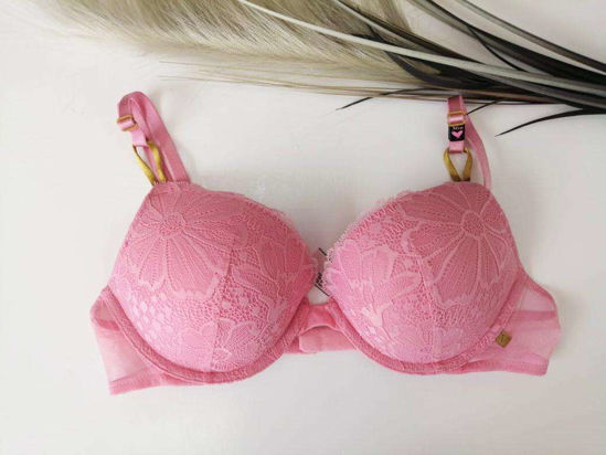  Victoria's Secret Pink - Bralette con forro de encaje push up  (talla S), Rosado : Ropa, Zapatos y Joyería