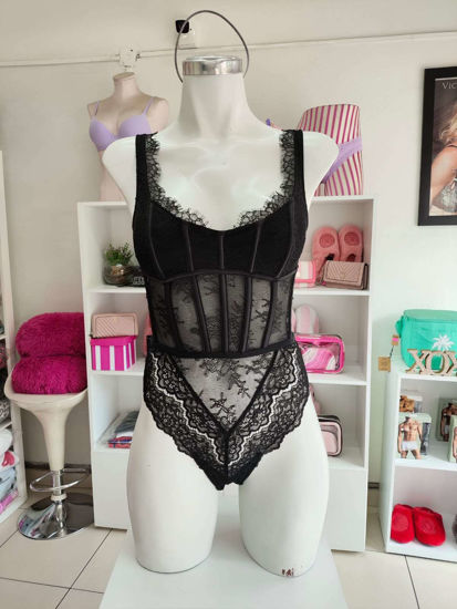 Imagen de Victoria's Secret  Teddy Negro Tipo Corset.