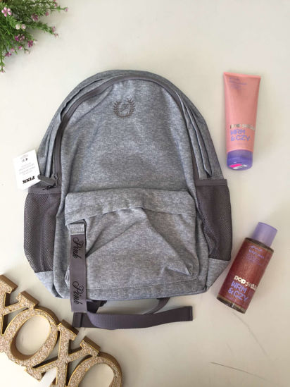 Imagen de PINK Canvas Backpack Gris.